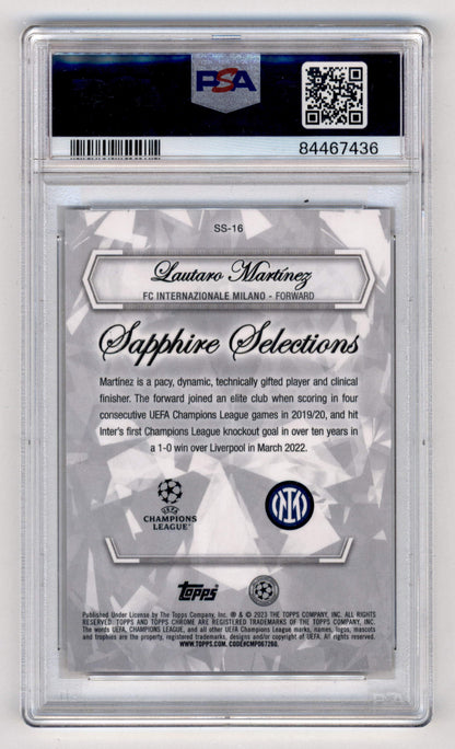 Best Deal - Topps Lautaro Martinez Gold Sapphire Selections Refractor /50 Sapphire UCC 2022-23 PSA10