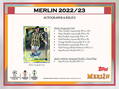 Best Deal - 22-23 Topps Merlin Chrome  UEFA Club Competitions Soccer Hobby Box Cards