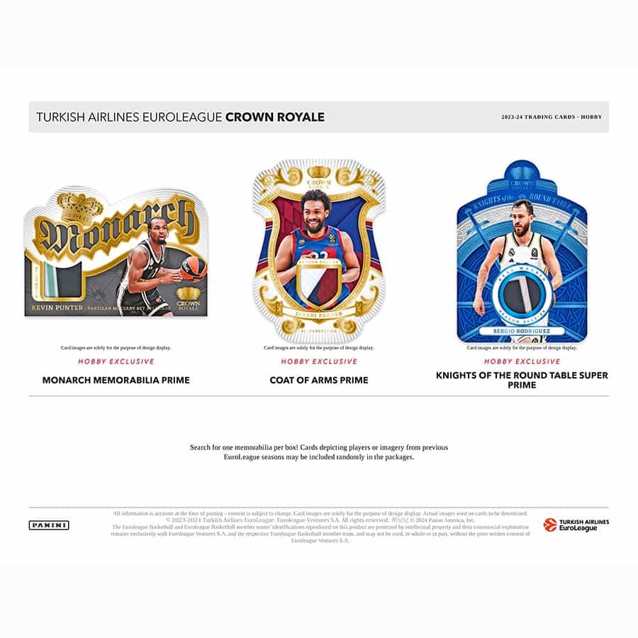 Best Deal - 2023/24 Panini Crown Royale Euroleague Basketball Hobby Box