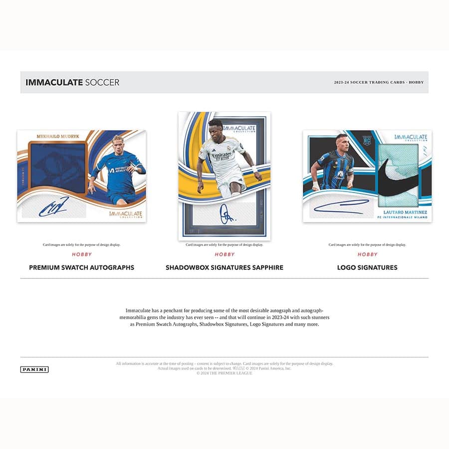 Best Deal - 2023/24 Panini Immaculate Soccer Hobby Box