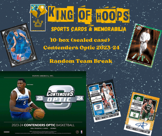 Best Deal - Basketball Break #1642 10-box (sealed case) Contenders Optic 2023-24 - Random Team Break