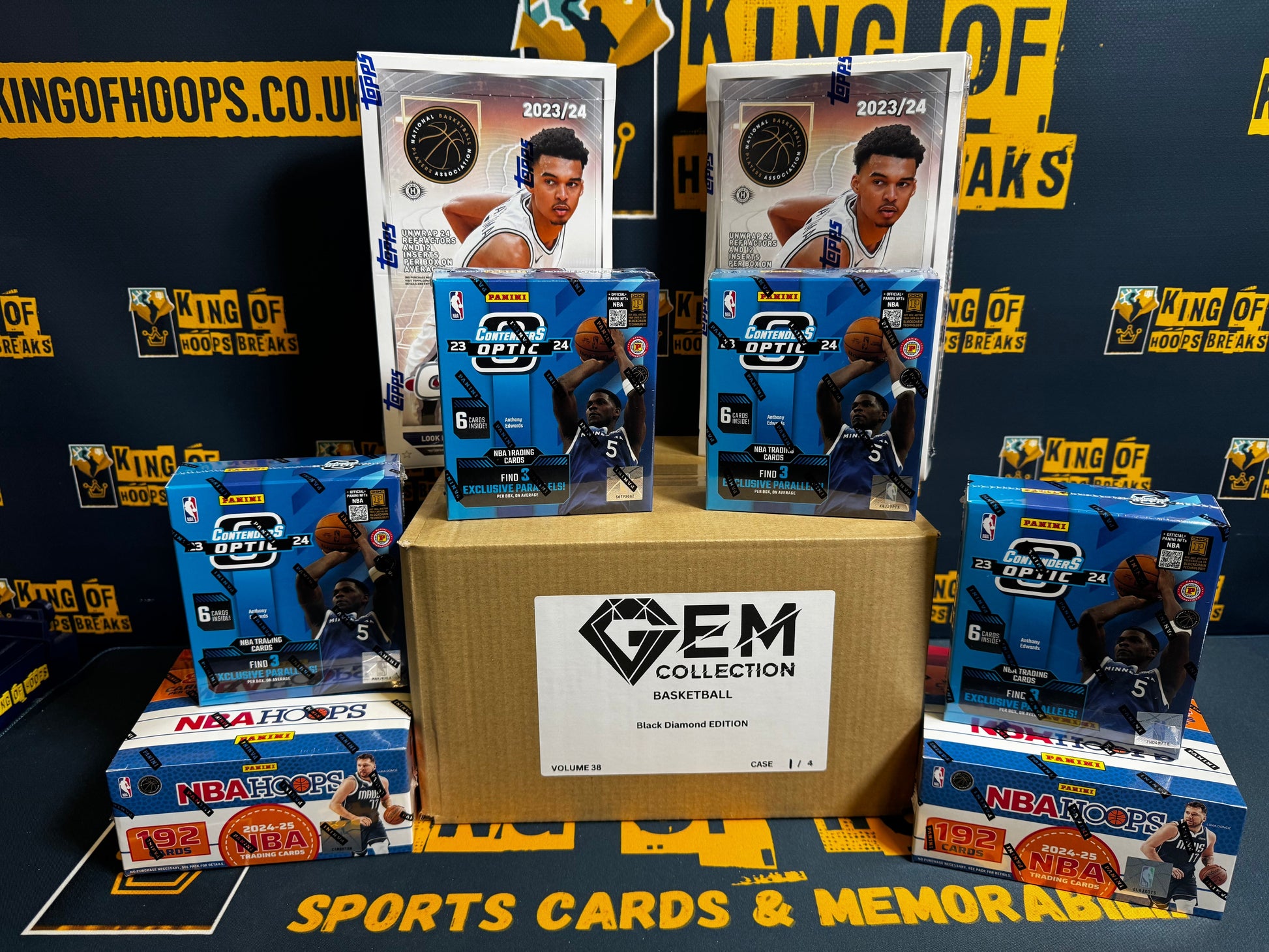 Best Deal - Basketball Break #1663 14-box SUNDAY MEGA Gem Collection-Chrome-Contenders Optic- random team break