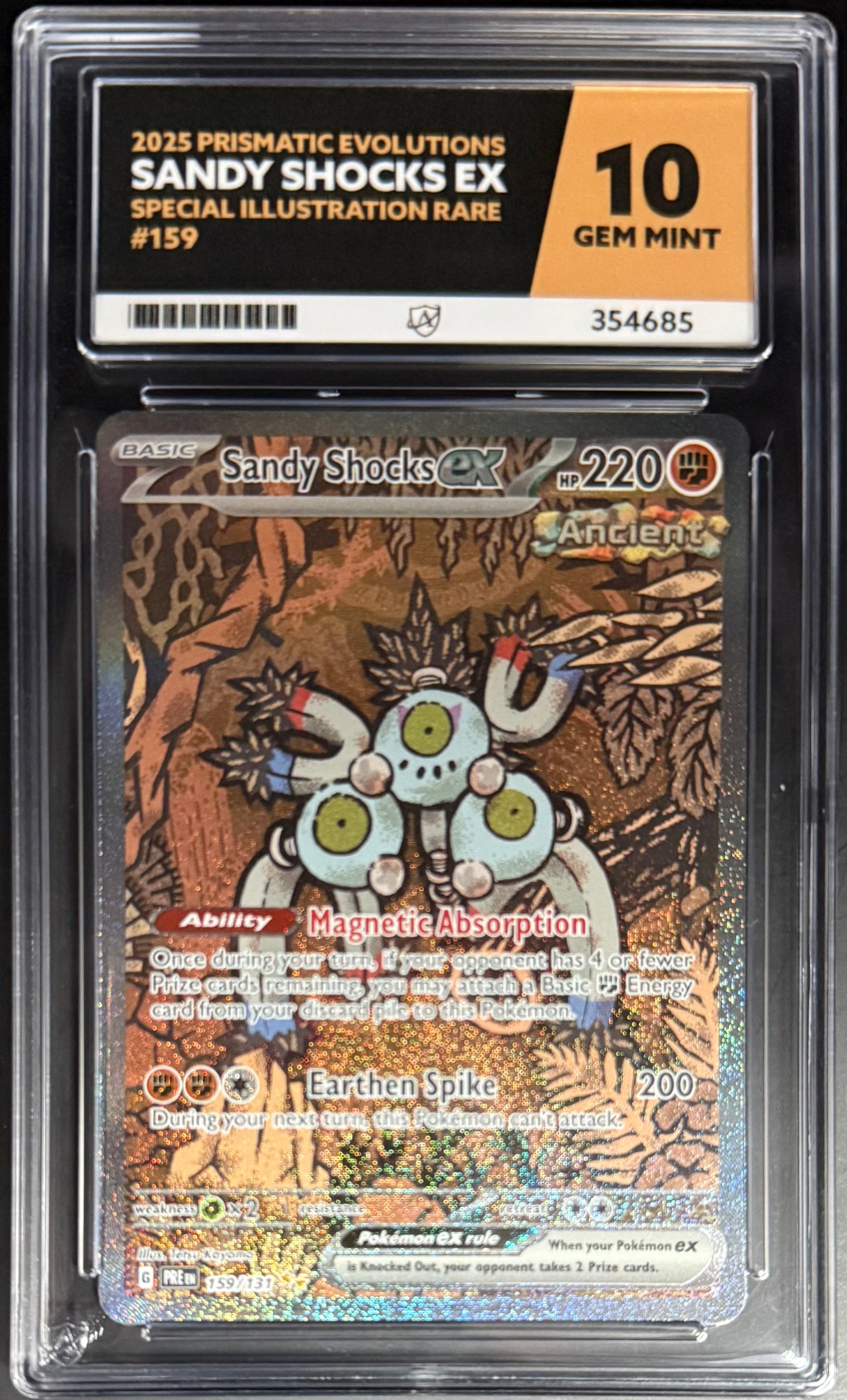 Best Deal - Pokemon Sandy Shocks 159/131 Special Illustration Rare Pokemon Prismatic Evolutions 2025 ACE10
