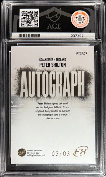 Best Deal - Futera Peter Shilton Superstars On Card Autograph Card /3 Futera World Football FX 2024 ACE9