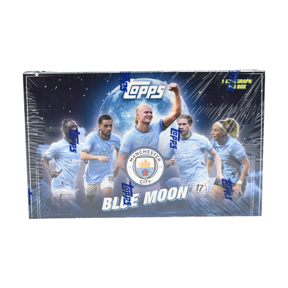 Best Deal - Topps Blue Moon Manchester City 2024/25 Hobby Box