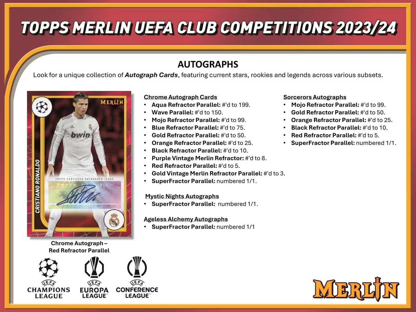 Best Deal - 2023-24 Topps UEFA Club Competitions Merlin Chrome Soccer Hobby Box