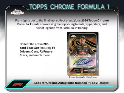 Best Deal - 2024 Topps Chrome F1 Formula 1 Hobby Box